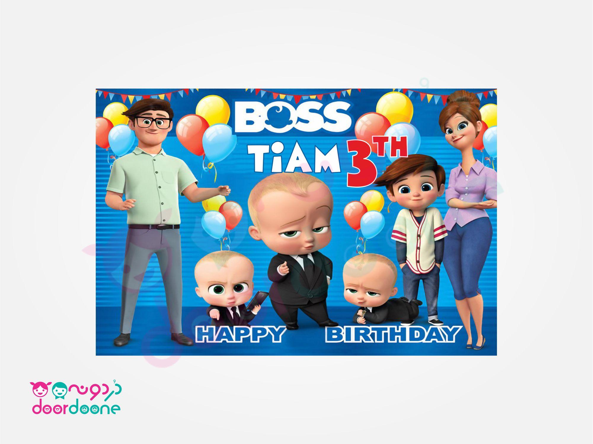 پک تولد 6 نفره تم بچه رییس (Boss Baby)