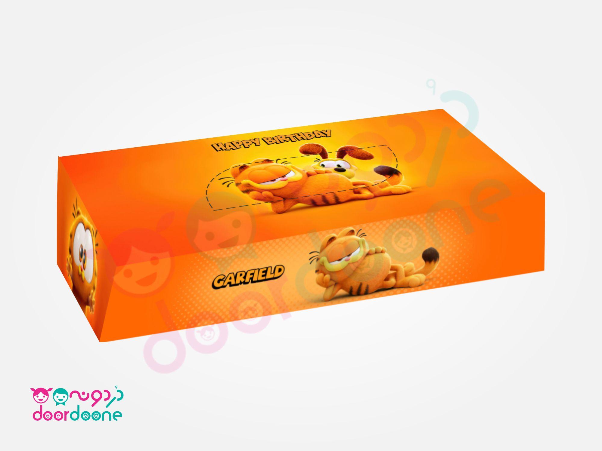 جعبه دستمال کاغذی تم گارفیلد (Garfield)